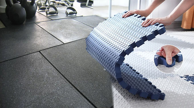 Rubber Floor Tiles For Gyms