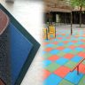 Customizable Rubber Floor Tiles for Playground Safety