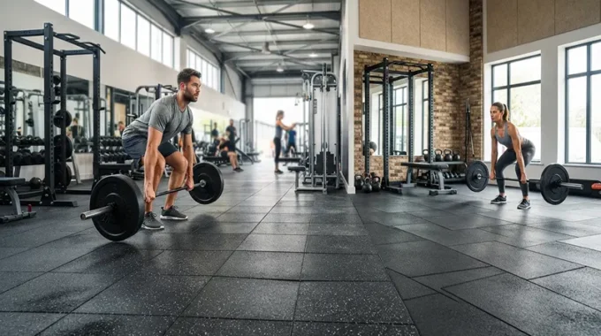Heavy Duty Rubber Floor Tiles for Commercial and Home Gym Flooring