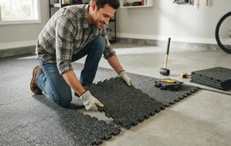 How to Install Interlocking Rubber Floor Tiles Without Adhesive